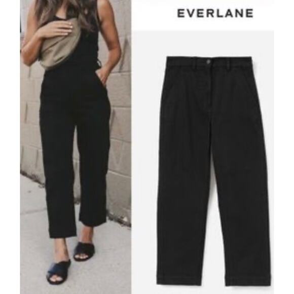 Everlane Straight Leg Crop Jeans Black Women’s 00 Short Inseam 🖤 - Picture 2 of 8